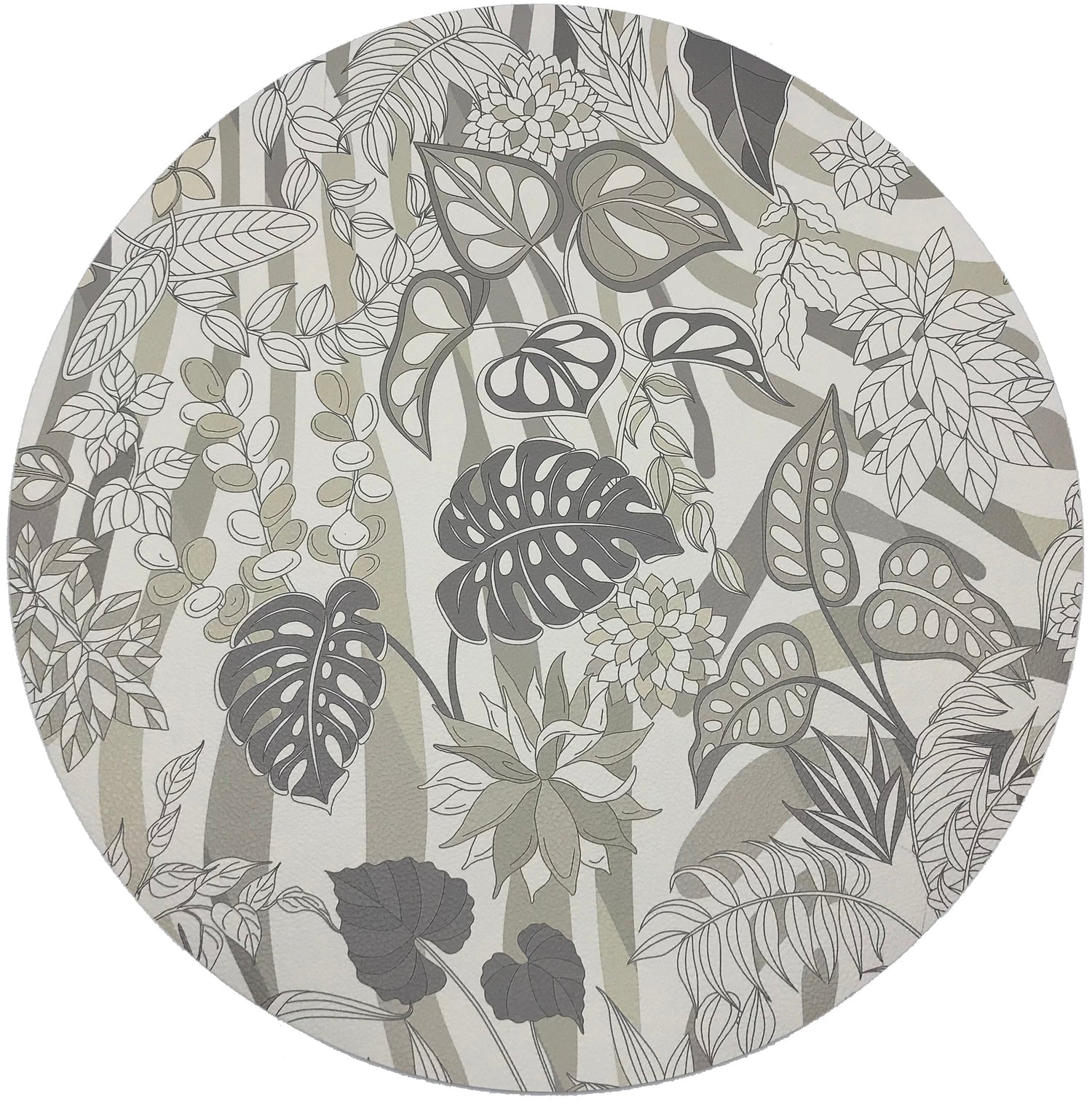 Sabi Jungle Neutral 16&quot; Pebble Placemat, Set Of 4 - nicolettemayer.com