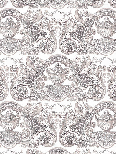 William &amp; Mary French Gray Wallpaper - nicolettemayer.com