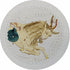 Zodiac Capricon White 16" Round Pebble Placemat Set of 4 - nicolettemayer.com